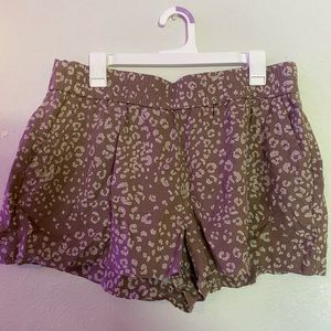 leopard print shorts